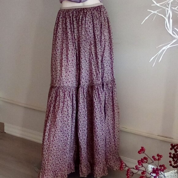 Moda International Y2K Floral Tiered Maxi Halter Dress Sz XS-S Elevenses Magazin - Picture 7 of 15